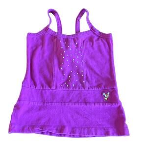 Disney Cuties Girls S 6-6X Baby Bambi Raspberry Embellished Knit Top